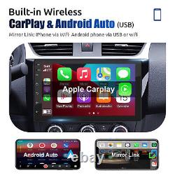Autoradio de voiture DAB+ CarPlay 7 Double 2 DIN Android 13 avec écran tactile GPS + caméra et microphone