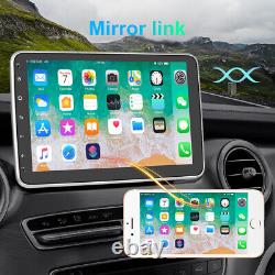 Autoradio de voiture GPS à écran tactile rotatif 13 pouces, simple DIN, Android 10, avec caméra 1+32G