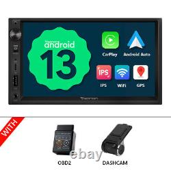 Autoradio de voiture OBD+DVR+Android 13 Double 2 DIN 7' avec GPS, DAB+ Radio, Unité principale WiFi