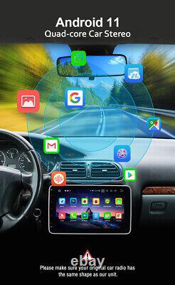 Autoradio de voiture Pumpkin Double DIN 10.1 Android 11 avec GPS Sat Nav Bluetooth WiFi FM DAB
