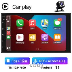 Autoradio double 2 DIN Android 11 avec écran tactile, Carplay, GPS SAT NAV et WiFi