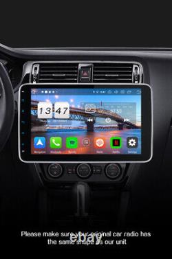 Autoradio double DIN Android 11 Pumpkin 10.1' avec Bluetooth, GPS, navigation par satellite, DAB, WiFi et FM.