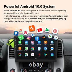 Autoradio double DIN CarPlay Android Auto 10.1 avec GPS stéréo Bluetooth DAB+ sans DVD