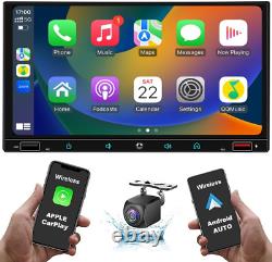 Autoradio double DIN le plus récent de 2023 avec Apple Carplay sans fil et Android Auto, 7 pouces