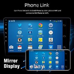 Autoradio double DIN stéréo Android 12 Apple Carplay 10.1'' avec GPS et unité de navigation