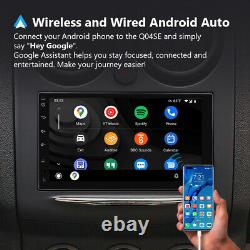 Autoradio pour voiture Double Din 7 pouces avec GPS, navigation par satellite, radio DAB+, écran tactile et Bluetooth, compatible avec CAM+DVR+ Android