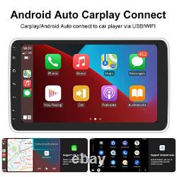 Autoradio simple 1 Din 10.1 pouces Android 11 Apple CarPlay GPS WIFI Rotatif