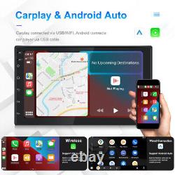 Autoradio stéréo de voiture Android 13 7 avec Apple CarPlay Double 2DIN 64 Go GPS NAVI