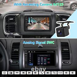 Autoradio stéréo de voiture Android Auto CarPlay Bluetooth AUX + caméra double DIN de 7 pouces