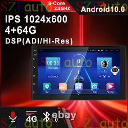 Autoradio stéréo double 2 DIN Android 10.0 4G+64G Apple Carplay GPS Navi 7 pouces