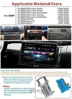 Autoradio stéréo pour voiture Android Double Din avec GPS, unité principale de navigation DAB+ pour BMW Série 3 E46
