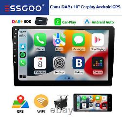 DAB+ Double 2 DIN 10 Android11 Carplay Car Stereo GPS RDS Bluetooth FM + Camera<br/><br/>
Autoradio DAB+ Double 2 DIN Android 11 avec Carplay, GPS, RDS, Bluetooth FM et caméra
