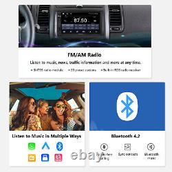 Double 2 DIN 7 QLED Autoradio Stéréo Écran Tactile avec Android Auto CarPlay DSP