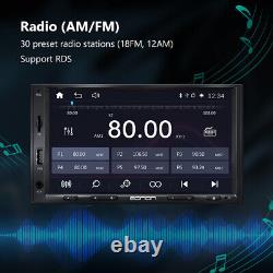Eonon Double 2DIN 7 QLED Radio de voiture stéréo sans fil Android Auto CarPlay Sat Nav.