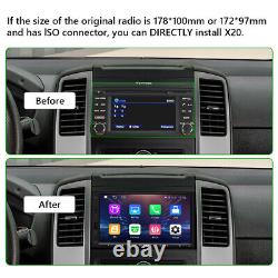 Eonon Double 2DIN 7 QLED Radio de voiture stéréo sans fil Android Auto CarPlay Sat Nav.