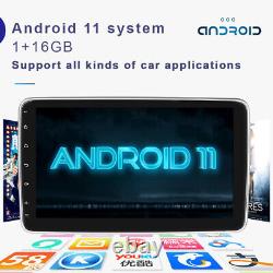 Lecteur multimédia de voiture 2Din Android 10.0 avec écran tactile, radio stéréo, GPS, WiFi - 10 en français.