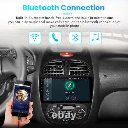 Pour Peugeot 206 2001-2008 Autoradio Double Din Bluetooth GPS SAT WIFI DAB