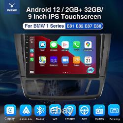 Radio stéréo de voiture DAB+ 9 Android 12 Carplay GPS pour BMW Série 1 E88 E82 E81 E87